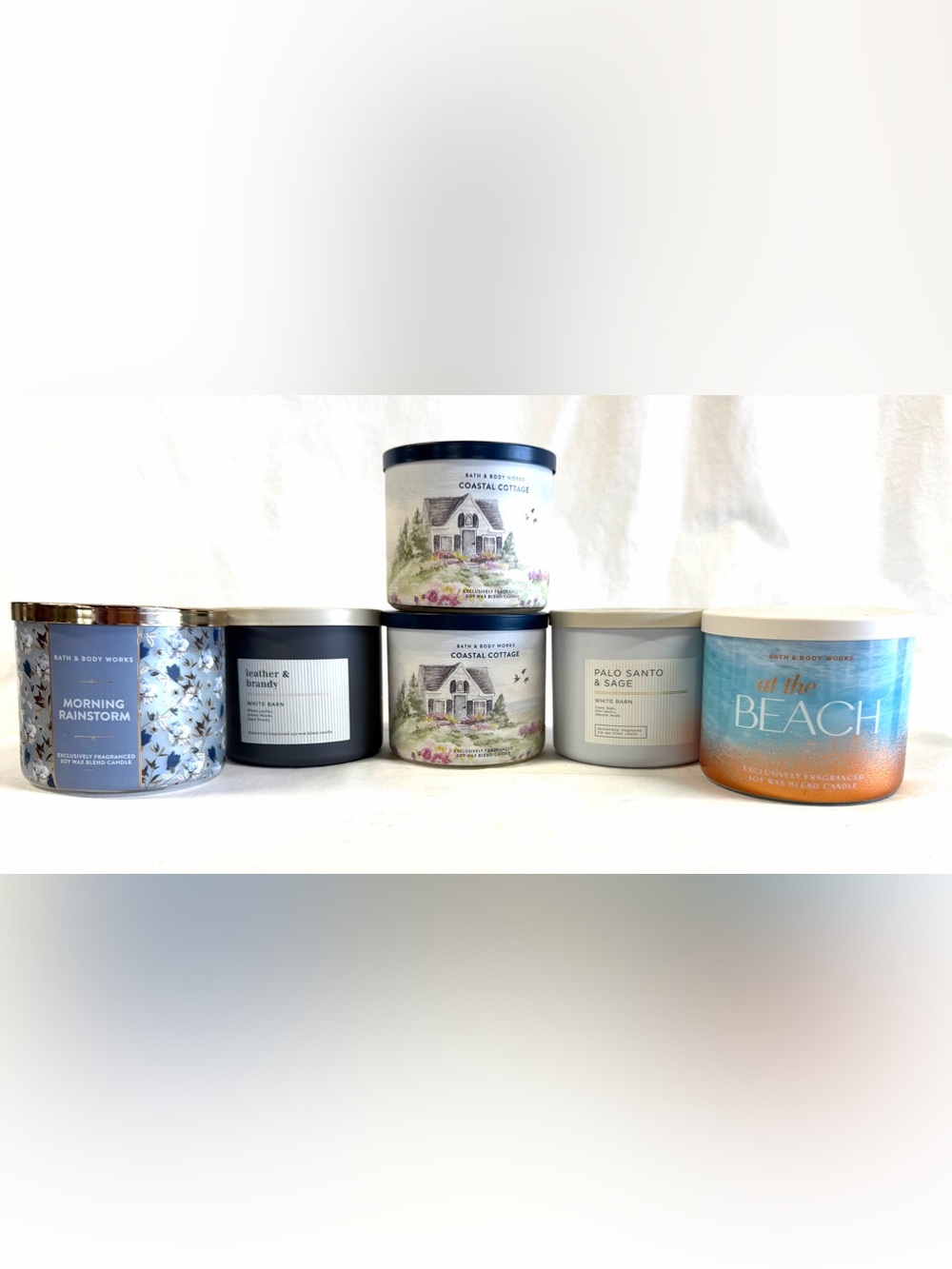 Bath & Body Works assorted 3 wick candle bundle
